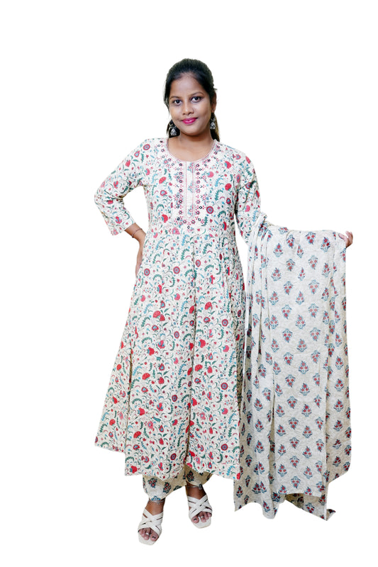 Meherun Nargis Ivory Suit Set