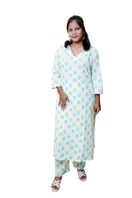 Noorya Jahanara Sky blue Kurta set