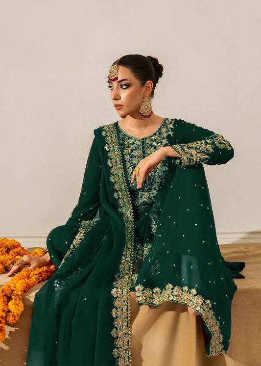 Green Colour Designer Dress