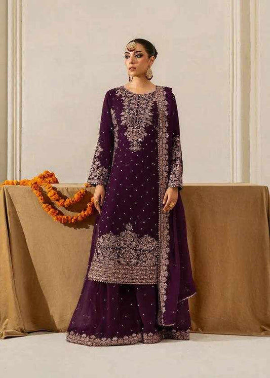 Purple Colour Designer Dress