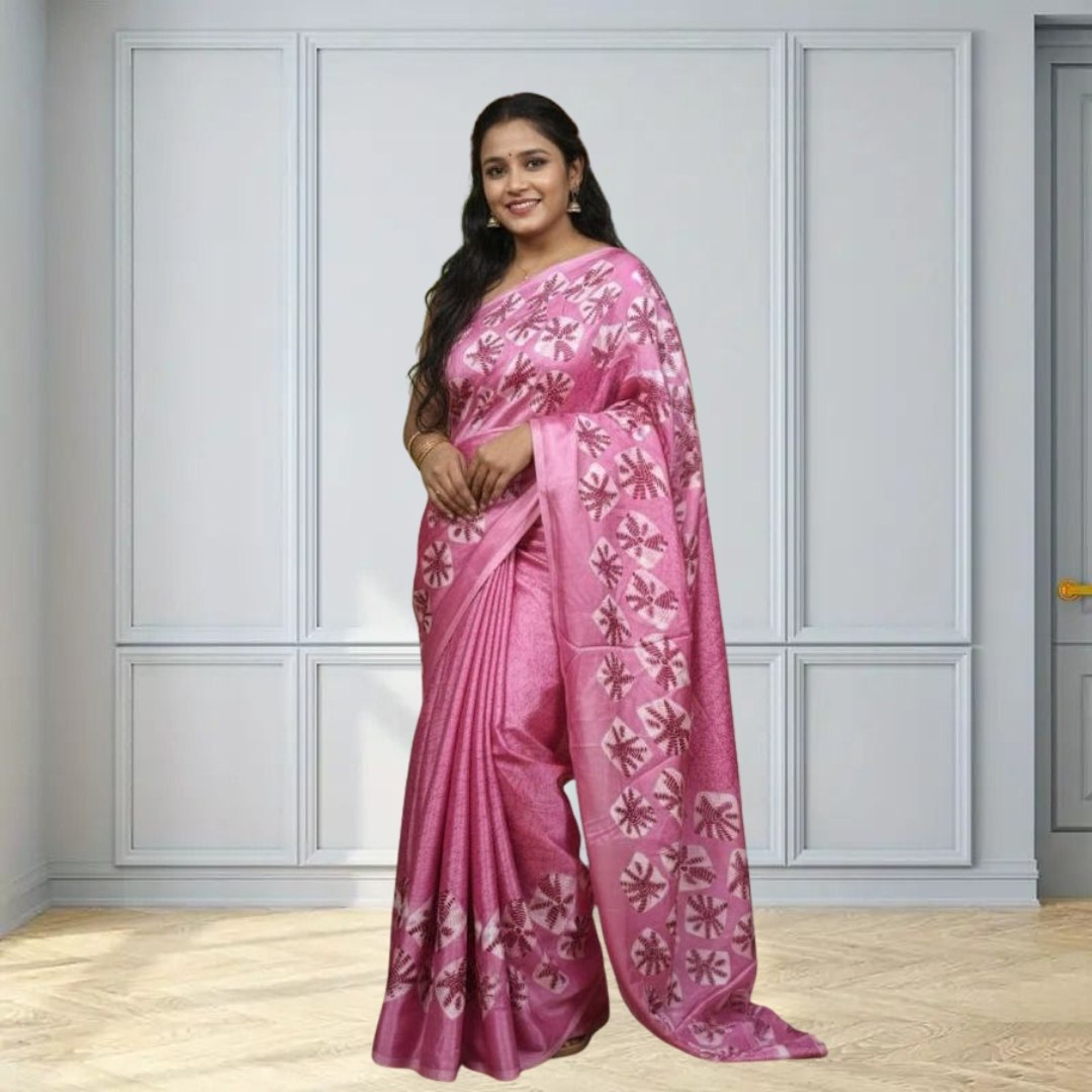 Chakri Pink Saree