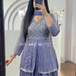 Sharara set violet