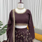 Lehenga set Brown