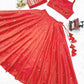 Lehenga set Orange with jacket