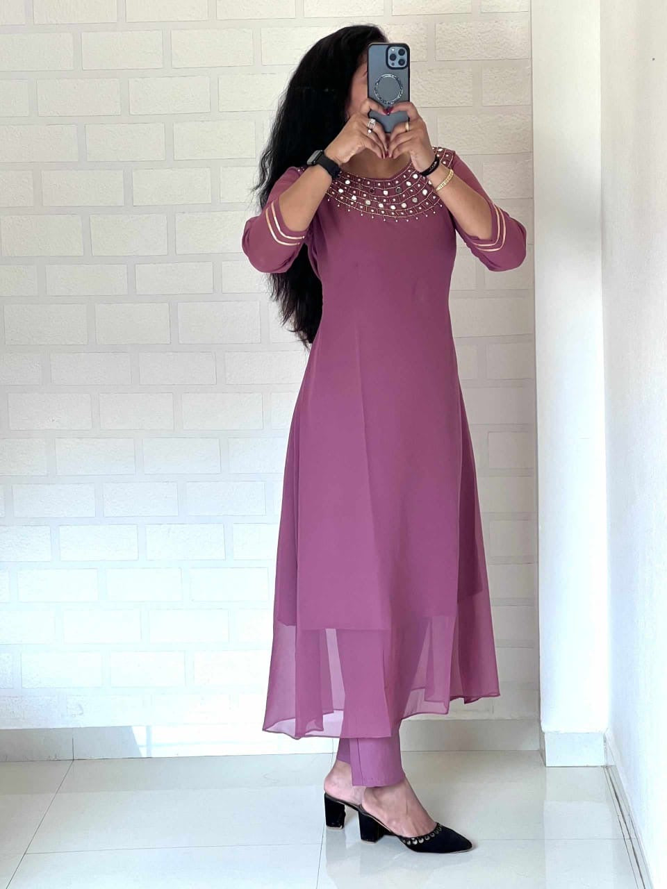 Purple Kurta