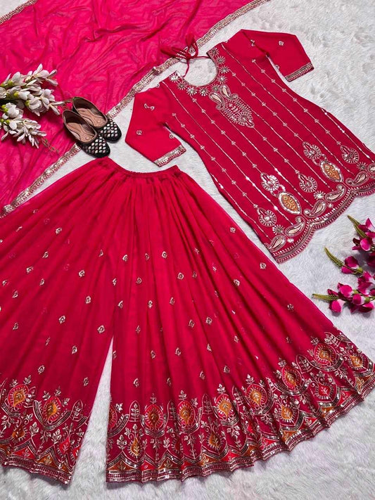 Gharara set Pink