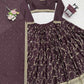 Lehenga set Brown