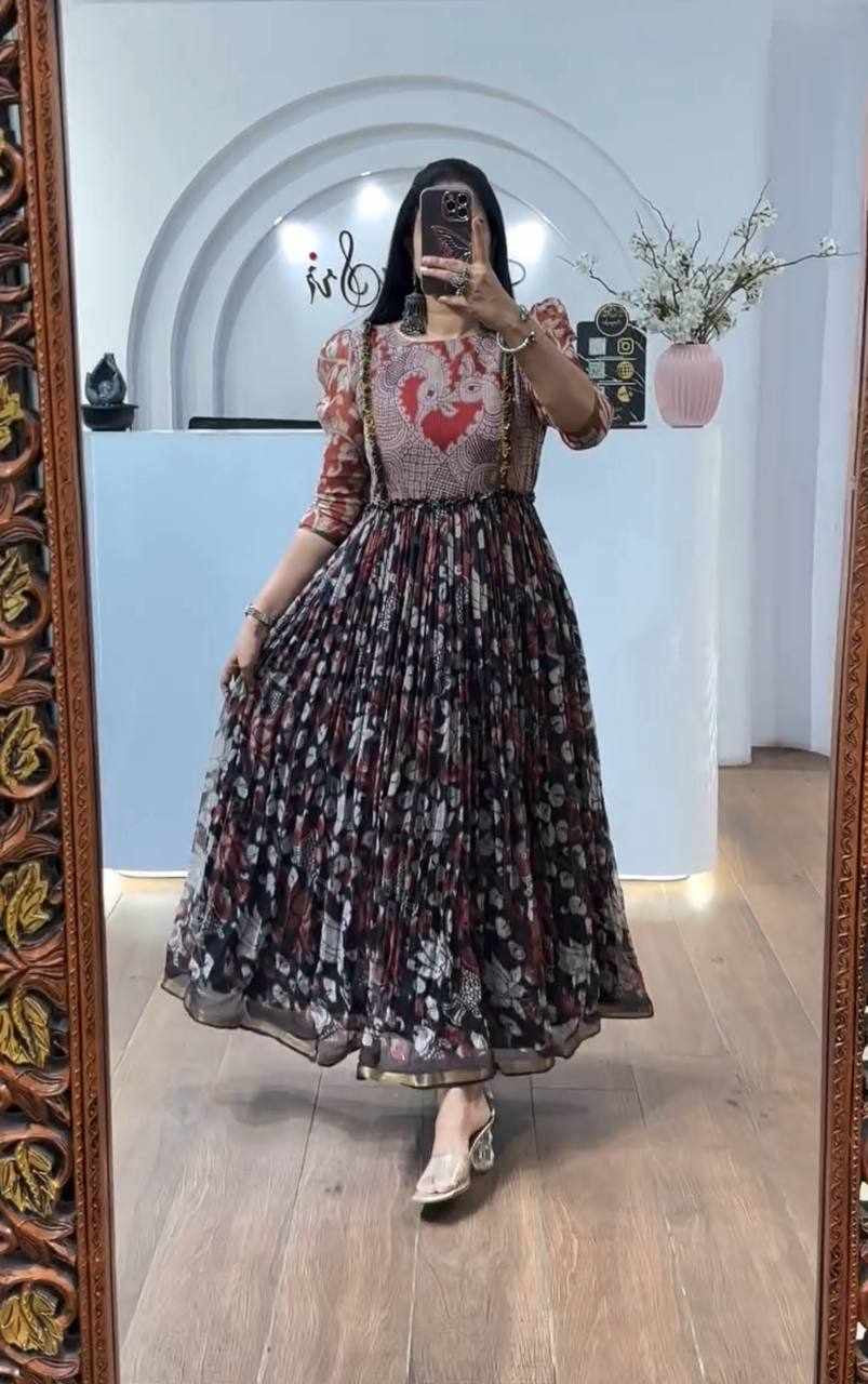 Kalamkari Black Dress