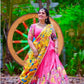 Lehenga set pink & Yellow