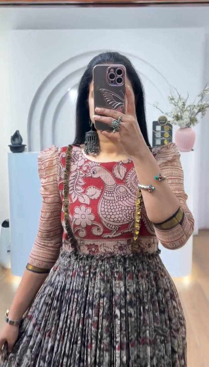 Kalamkari Black Dress