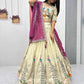 Lehenga set peacock wine