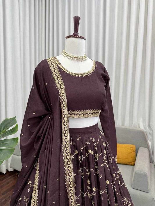 Lehenga set Brown