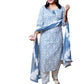 Amira Ikkat Blue Suit Set