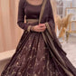 Lehenga set Brown