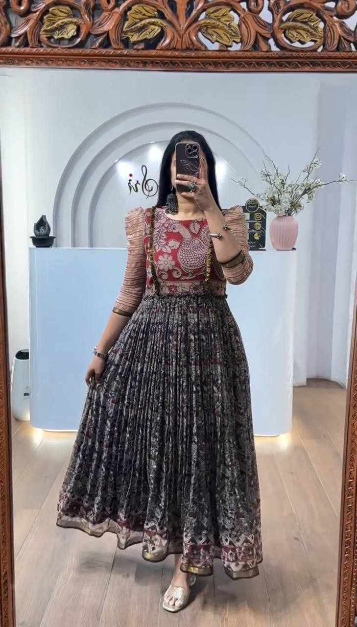 Kalamkari Black Dress