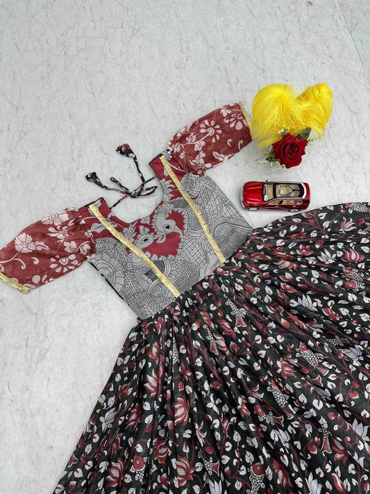 Kalamkari Black Dress