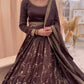Lehenga set Brown