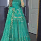 Gharara set Emerald Green