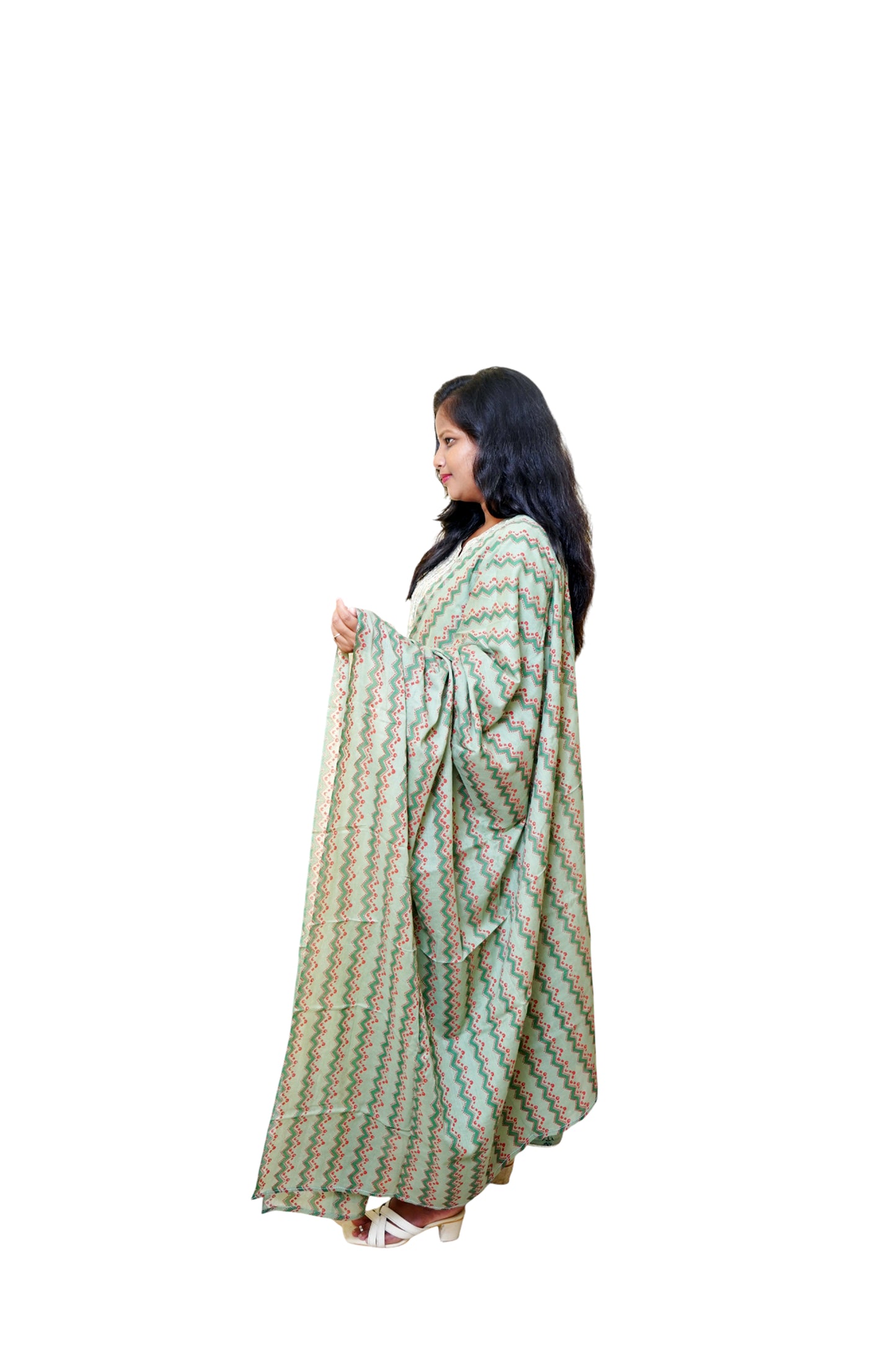 Falak Gauhar Sage Green Suit Set