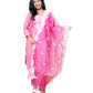 Inaya Roshanara Pink Embroidered Suit Set