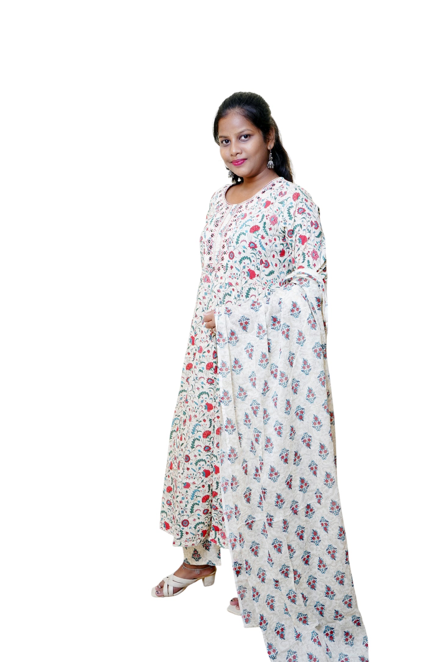 Meherun Nargis Ivory Suit Set
