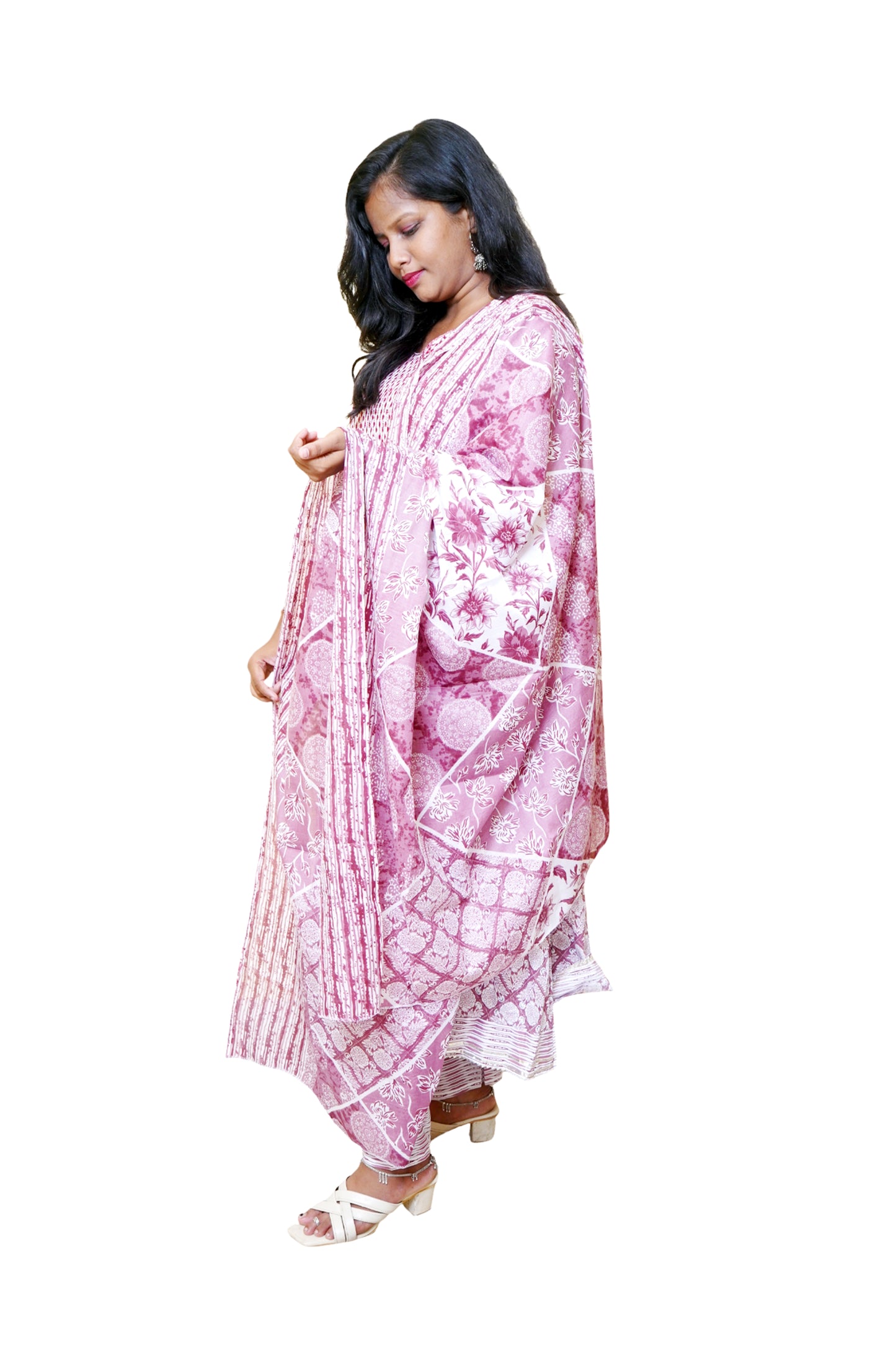 Meherun Nargis Pink Suit Set