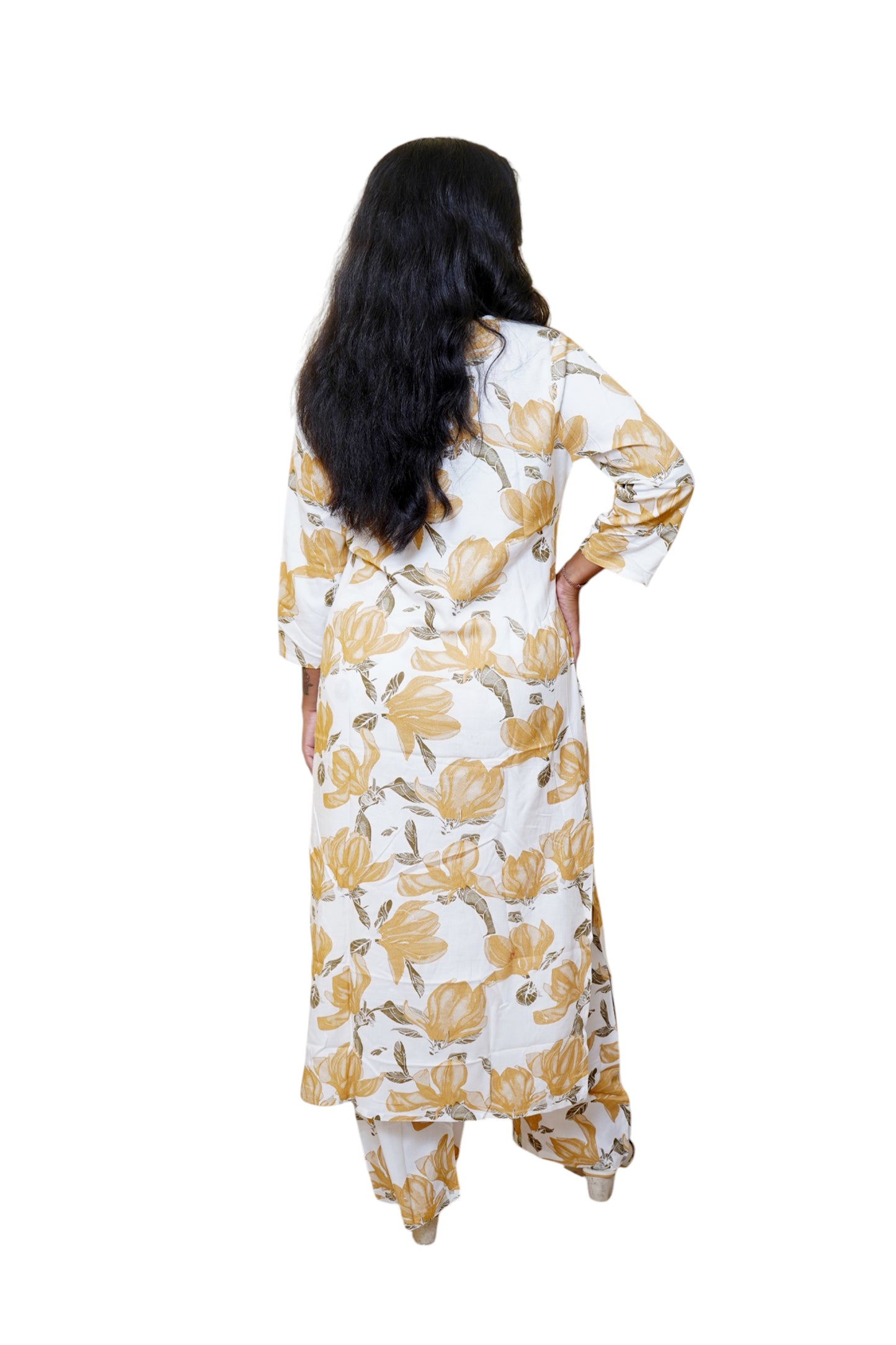 Phool Zebunnisa Mustard Cord set