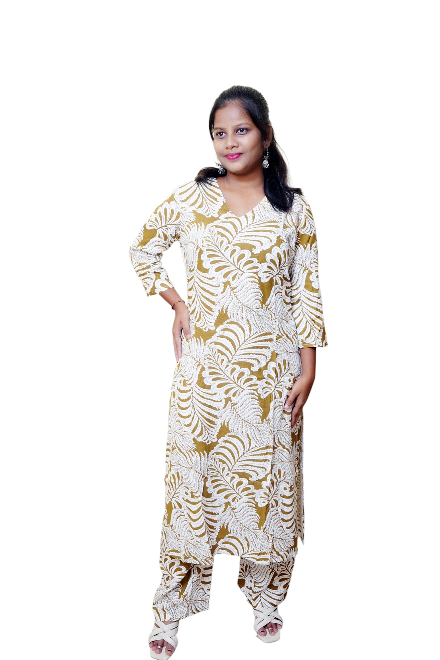 Sitara Zebunnisa Mustard Cord set