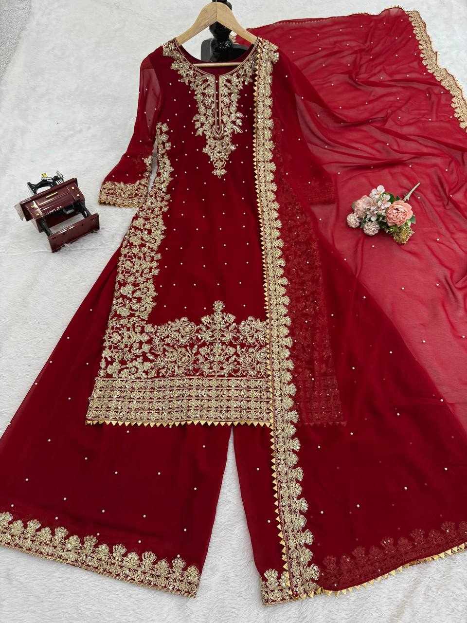 Red Colur Designer Dress