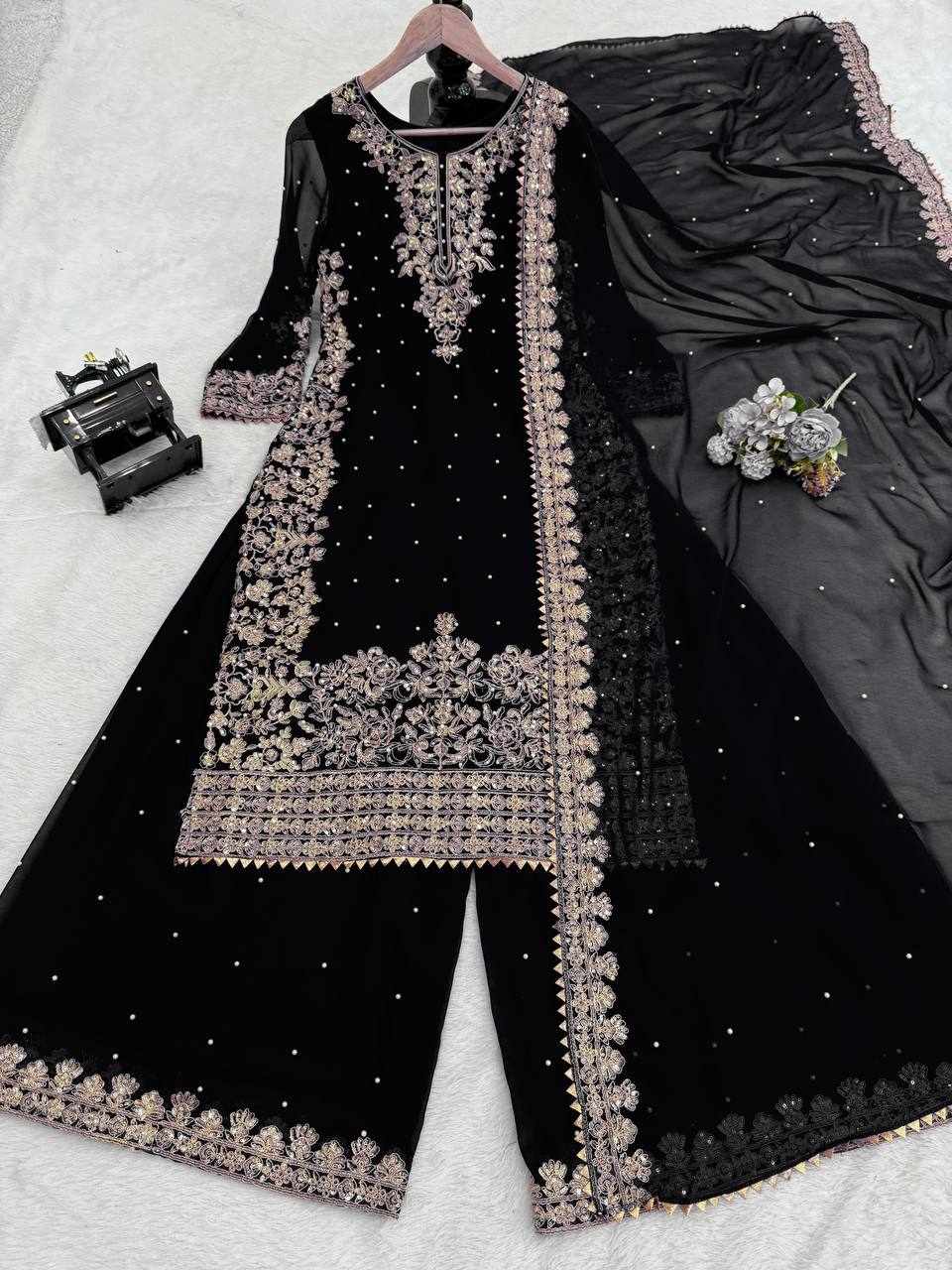 Black Colour Designer Dress