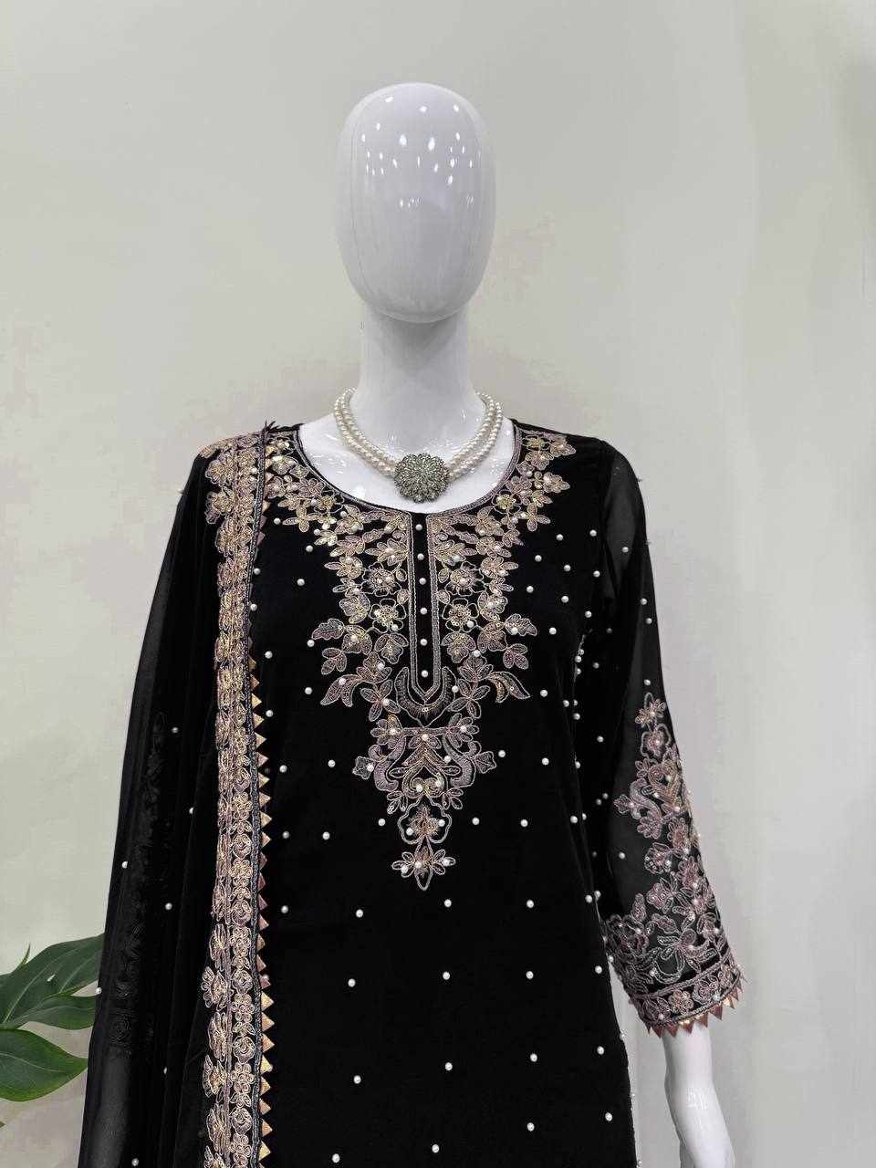 Black Colour Designer Dress