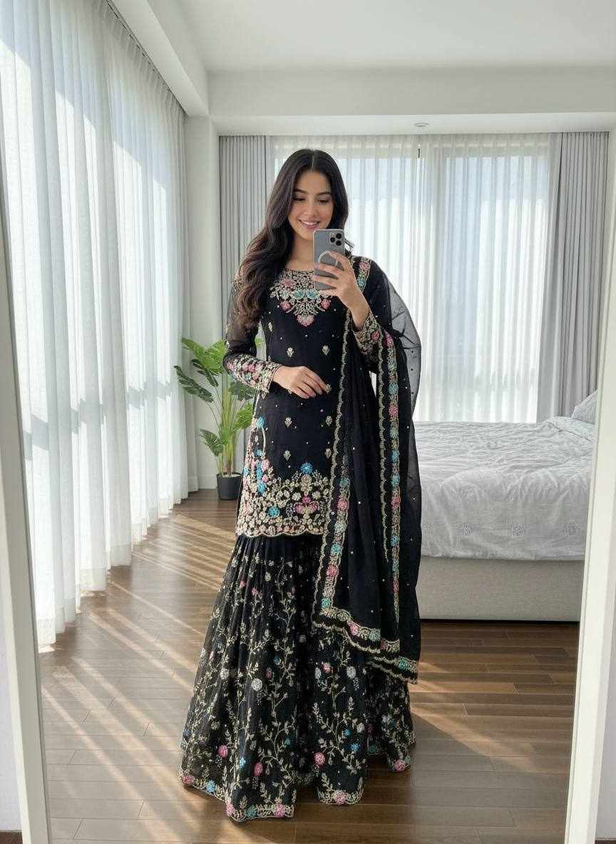 Premium Elegance Black Colour Party Wear