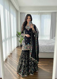 Premium Elegance Black Colour Party Wear