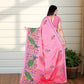 Peacock pink saree