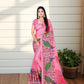 Peacock pink saree