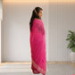 Pink Bandhani Butterfly Saree