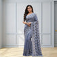 Chakri Blue Saree
