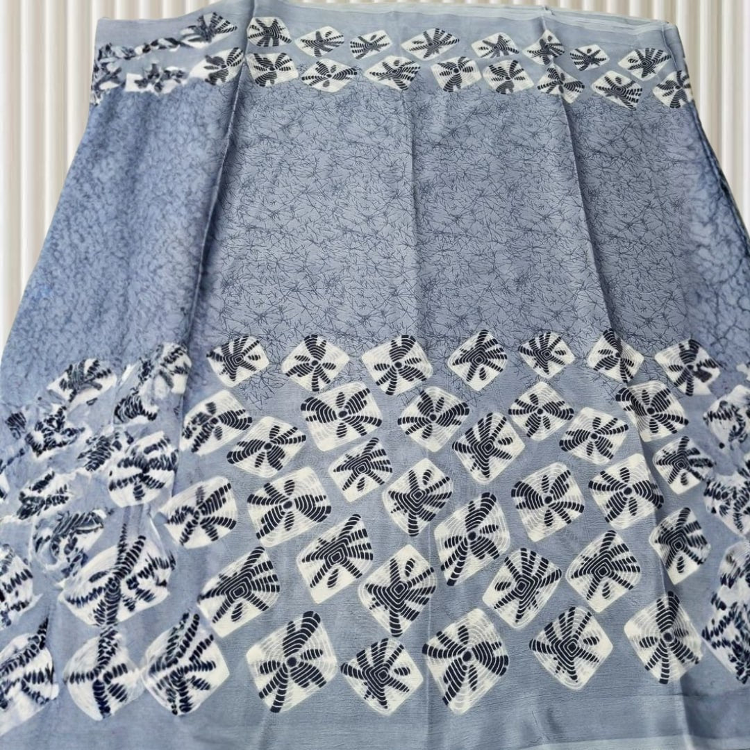 Chakri Blue Saree