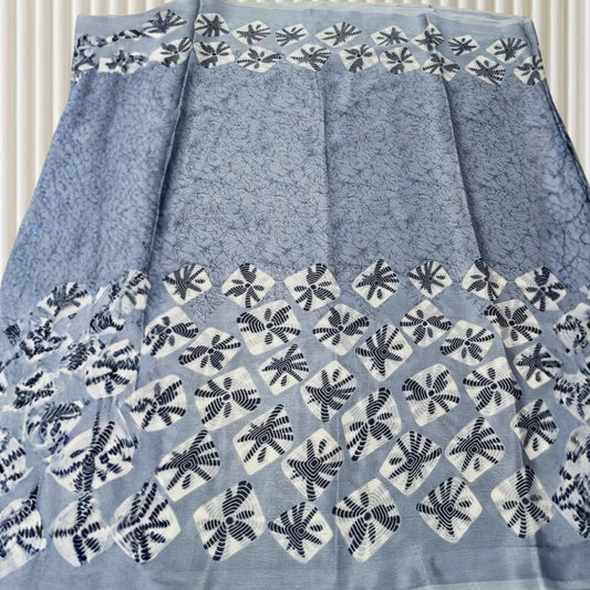 Chakri Blue Saree