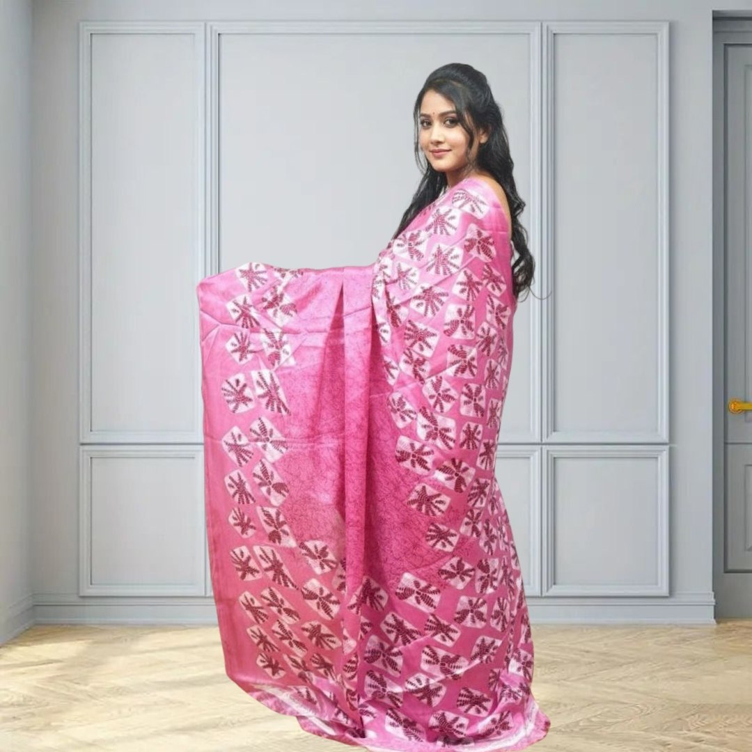 Chakri Pink Saree