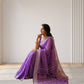 Purple Bandhani Butterfly saree
