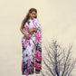 Pink blended chhapa silk saree