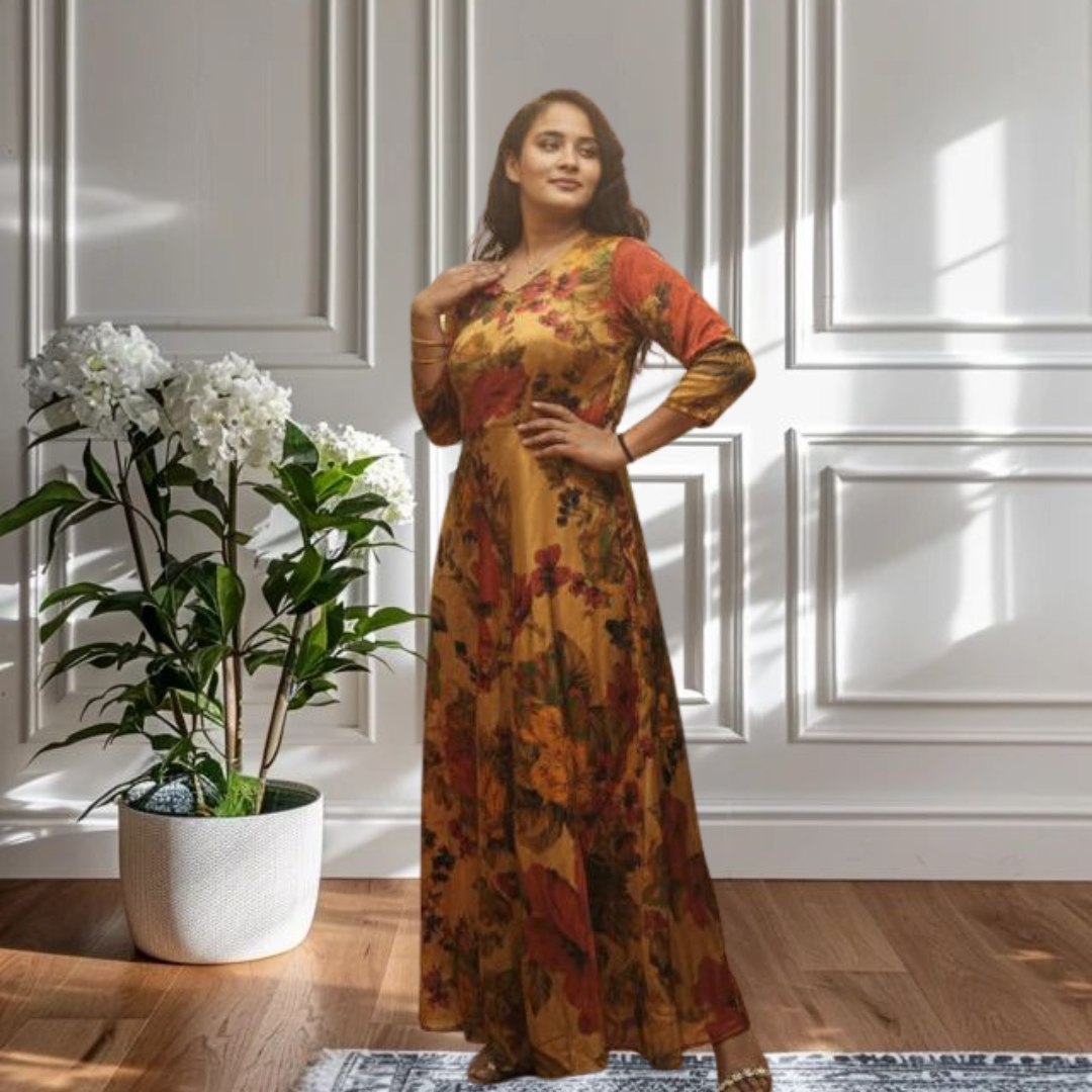 Silk Gold Gown