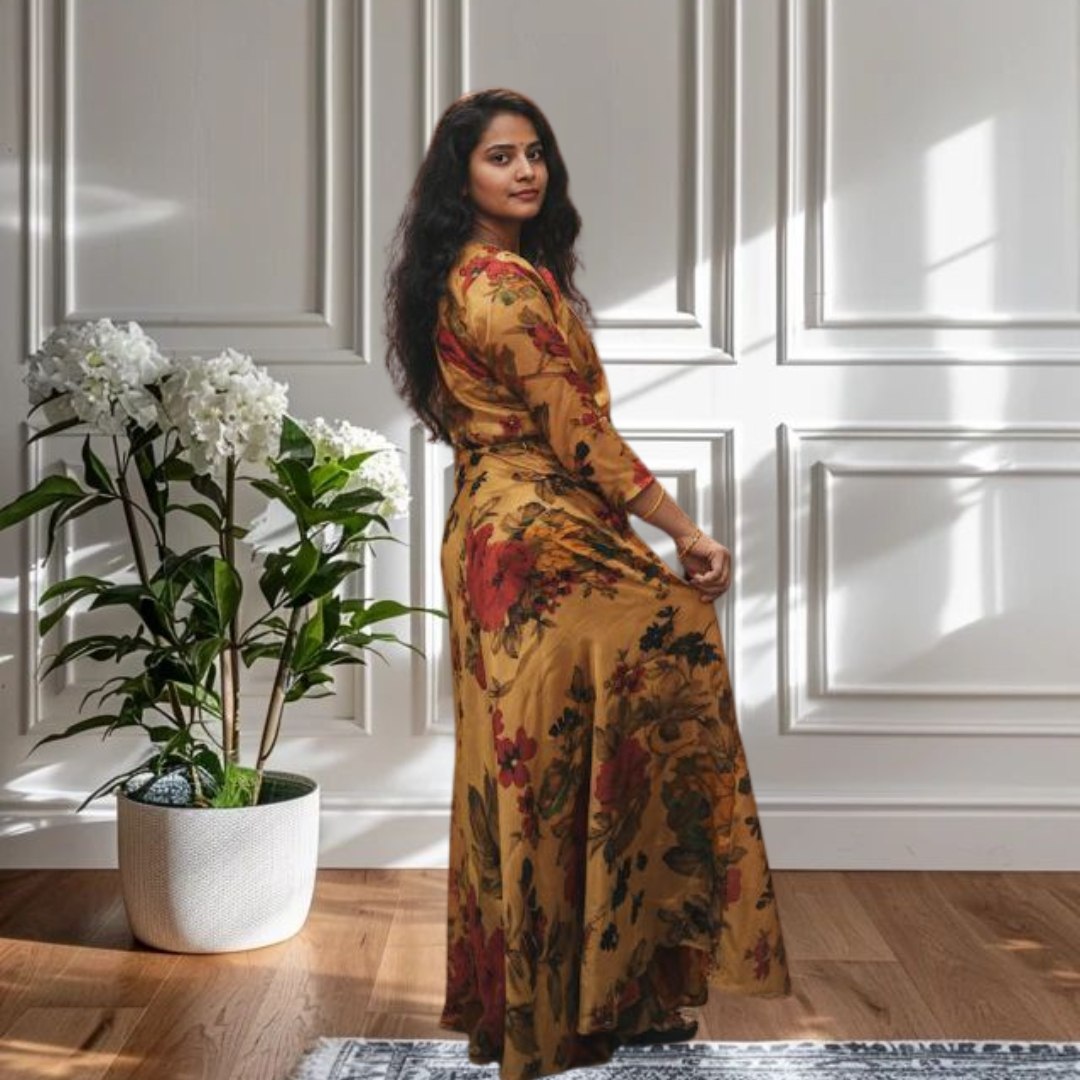 Silk Gold Gown