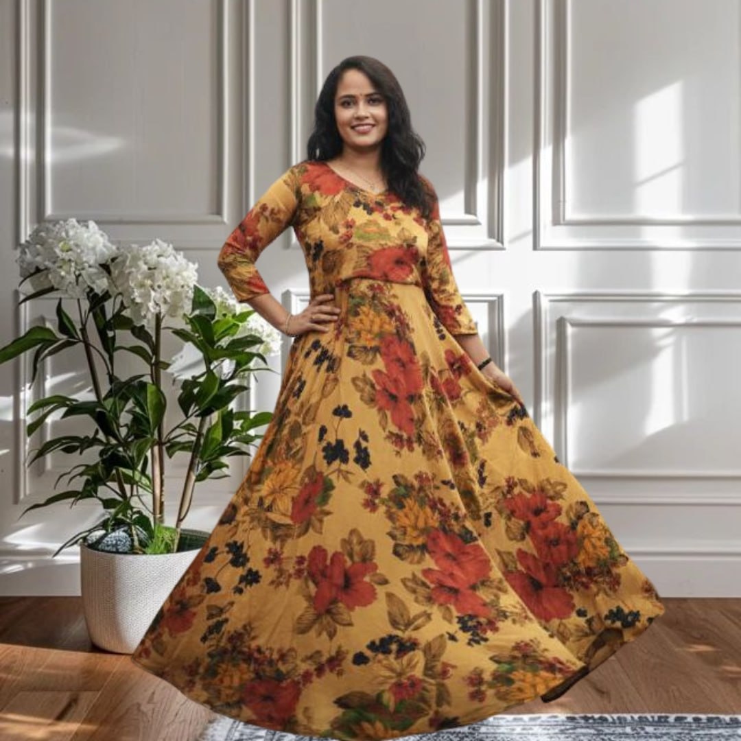 Silk Gold Gown