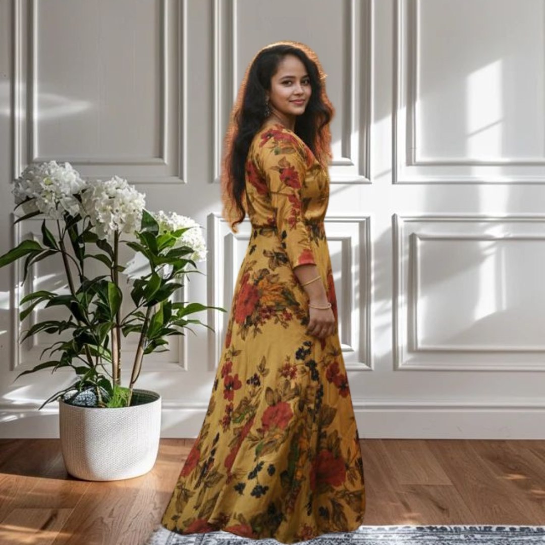 Silk Gold Gown