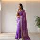 Purple Bandhani Butterfly saree